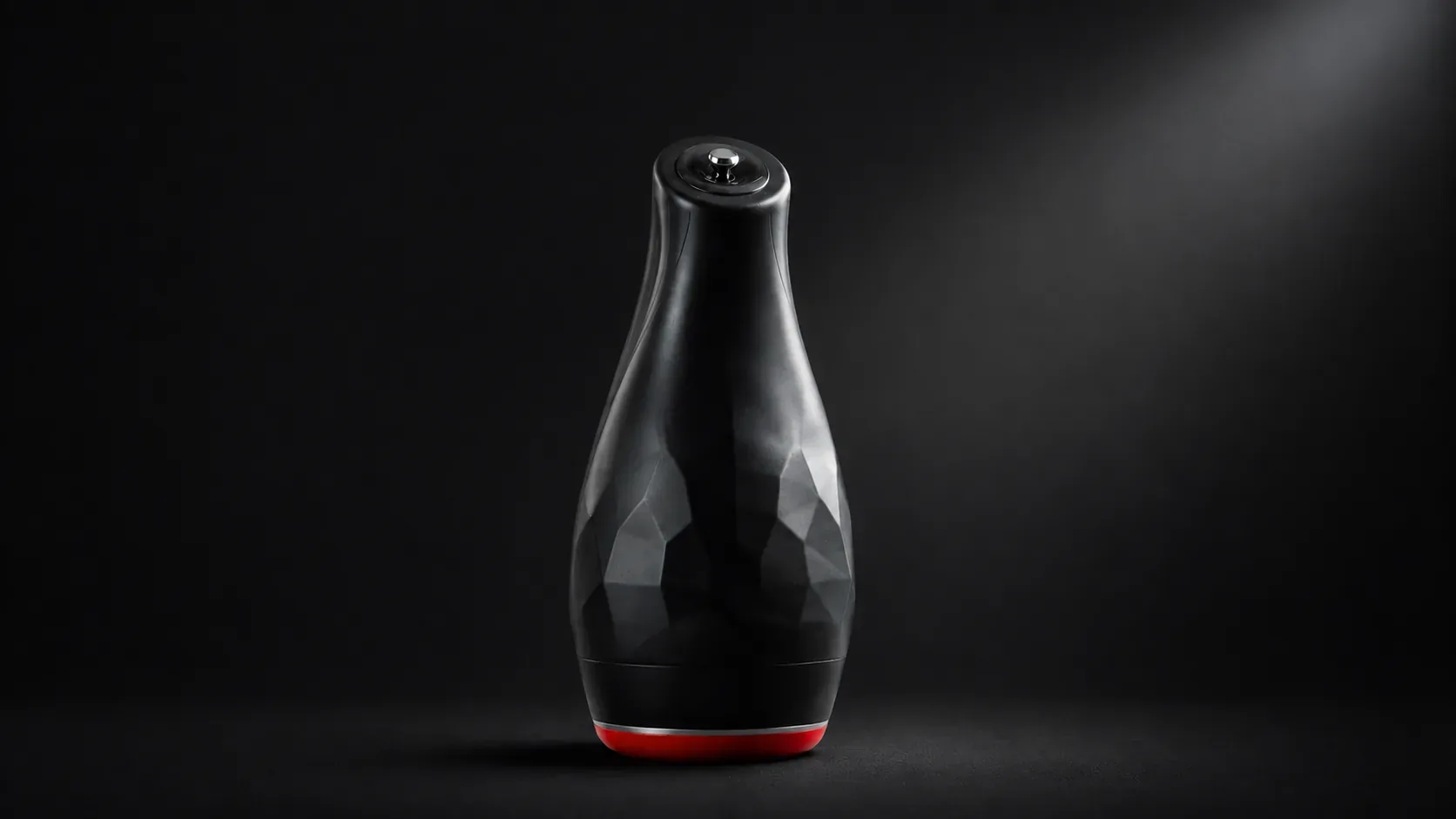 Pulsar F1 black device with sculpted body and red base